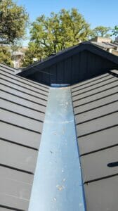 drainage on metal roof