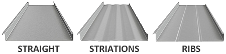 Finish Profiles Offered Different types of metal roofing